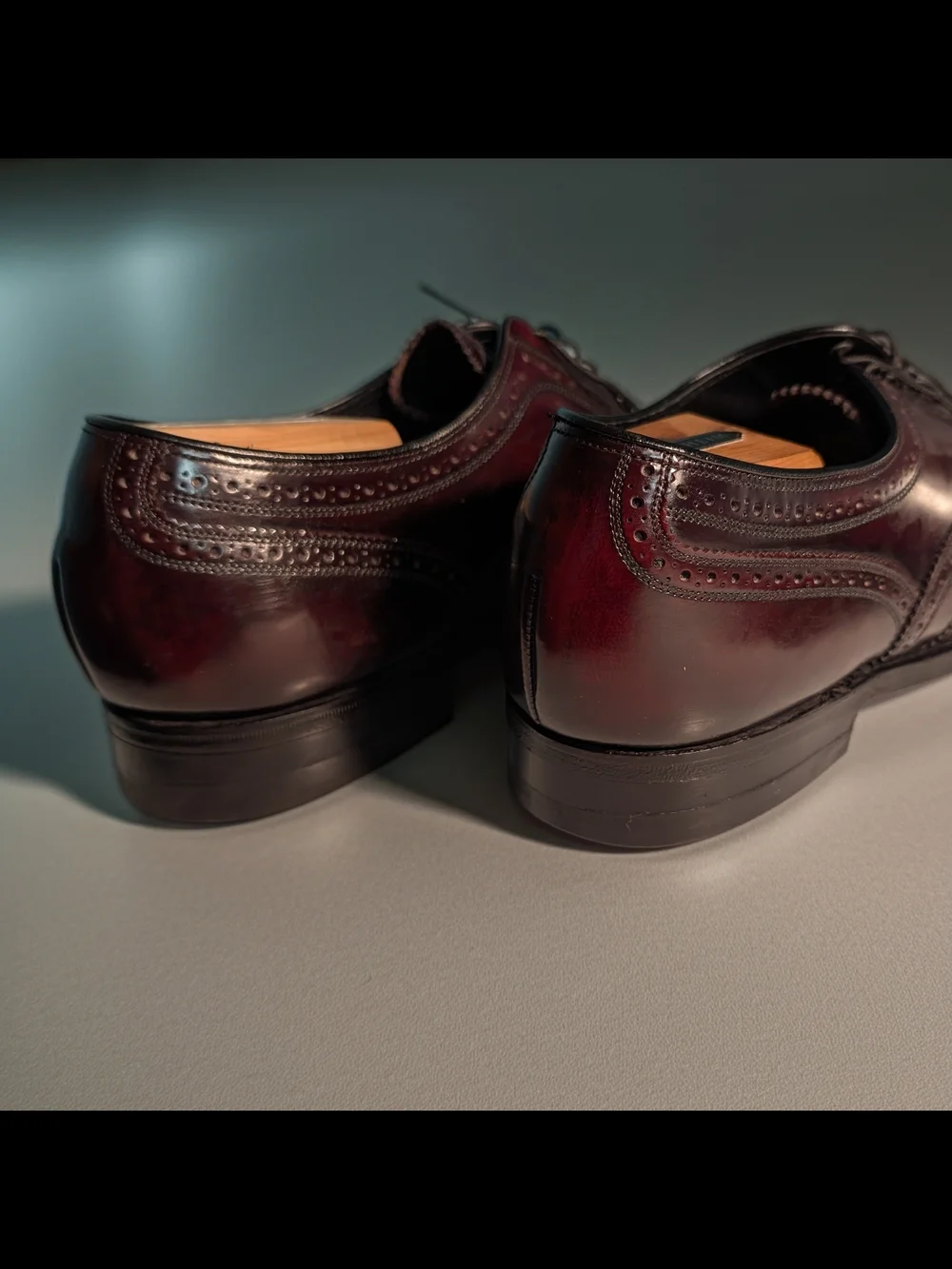 Vintage Florsheim Men's Burgundy Imperial Wingtip Oxfords Size 11